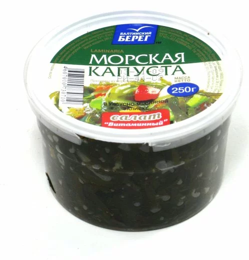 Салат из морской капусты 250г балтийский берег